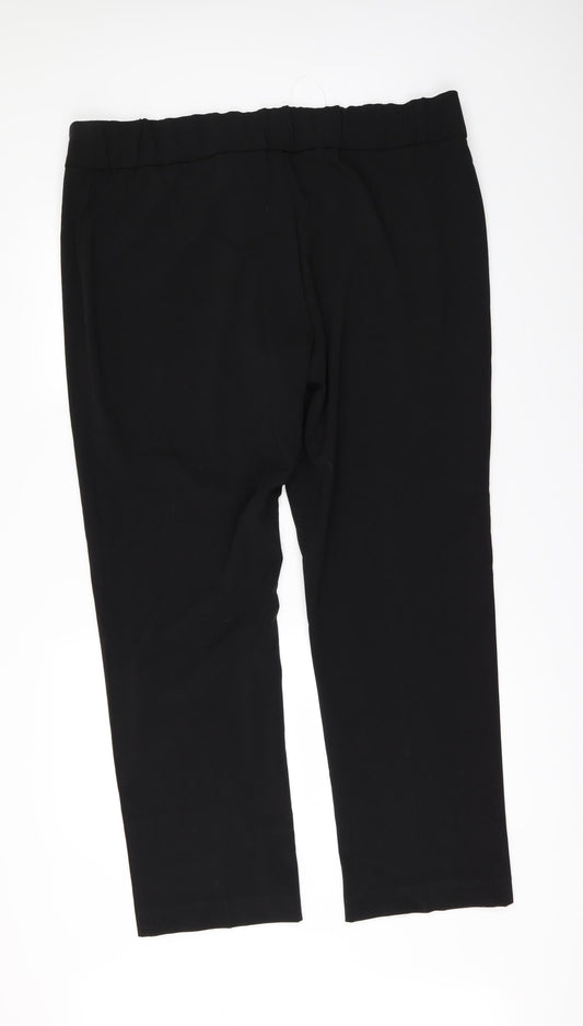 So Fabulous Womens Black Trousers Size 46 in L31 in