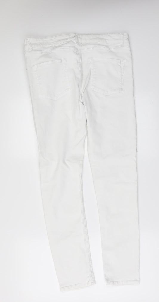 ASOS Womens White Denim Skinny Jeans Size 34 in L30 in