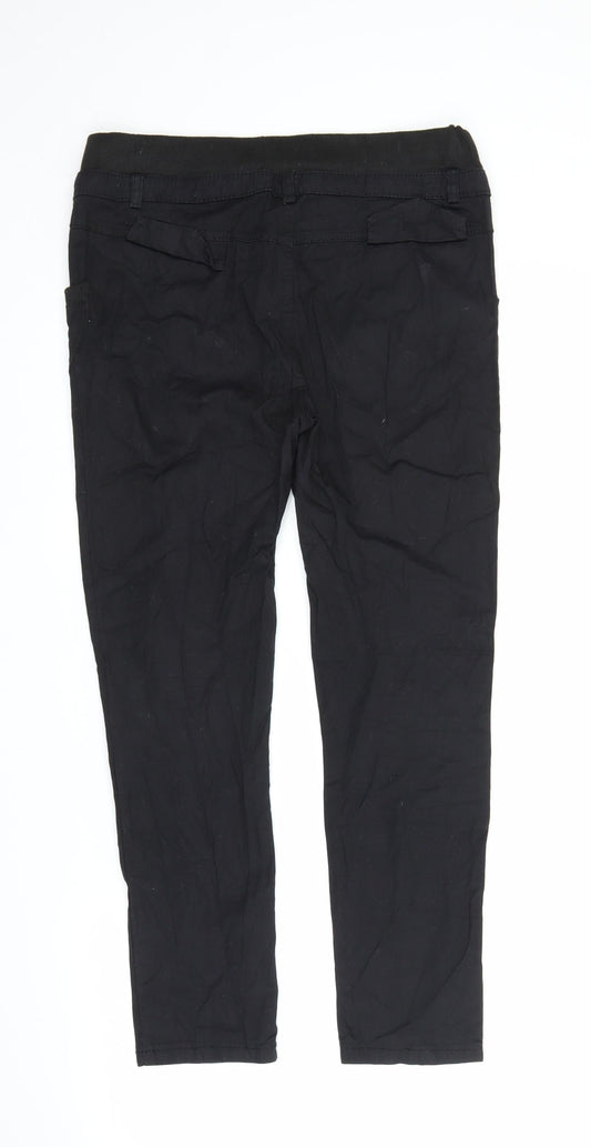 Preworn Womens Black Capri Trousers Size M L24 in