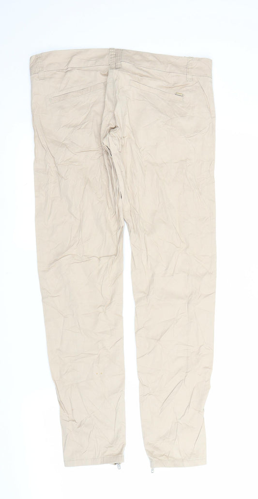 Chillin Womens Beige Trousers Size M L28 in