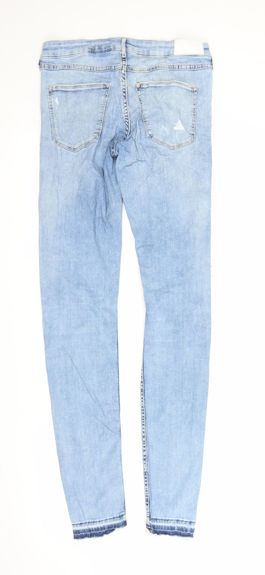 &Denim Womens Blue Denim Skinny Jeans Size 28 in L32 in