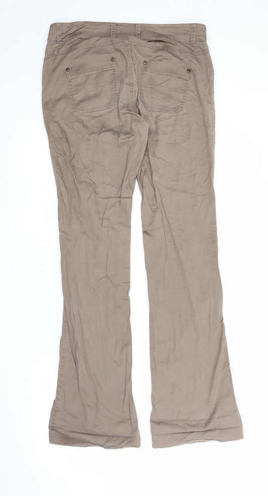 RESERVED Womens Brown Trousers Size 10 L31 in