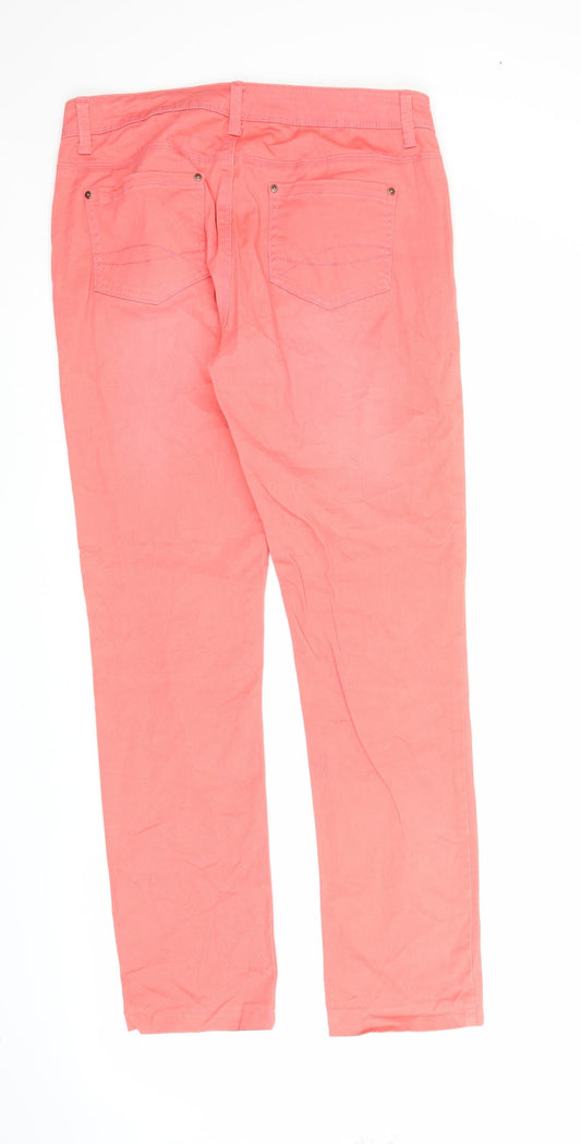TCM Womens Pink Denim Straight Jeans Size 10 L27 in