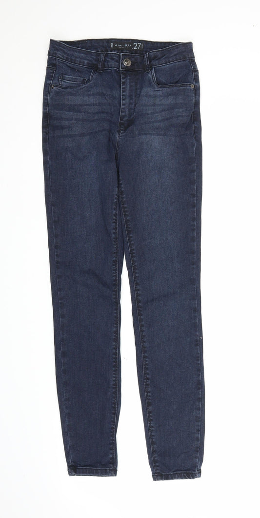 Amisu Mens Blue Denim Skinny Jeans Size 27 in L27 in