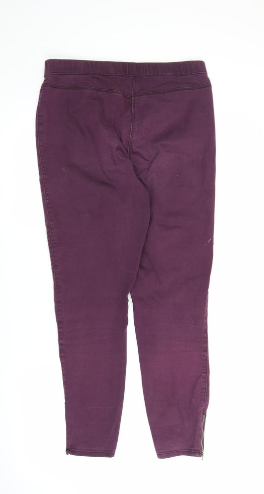 Papaya Womens Purple Denim Jegging Jeans Size 12 L26 in