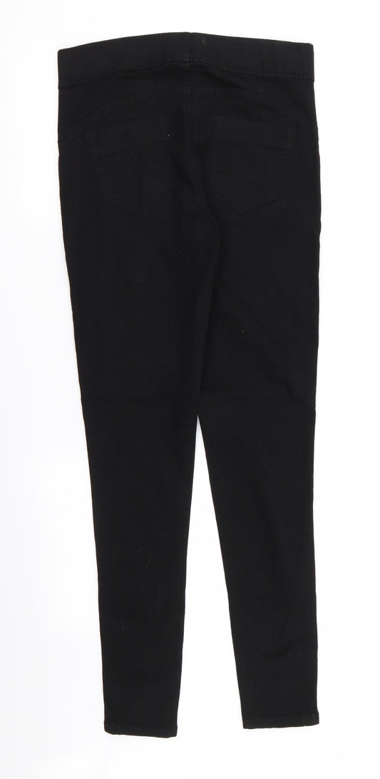 DENIM AND CO Womens Black Jegging Leggings Size 12 L30 in - Stretch waistband