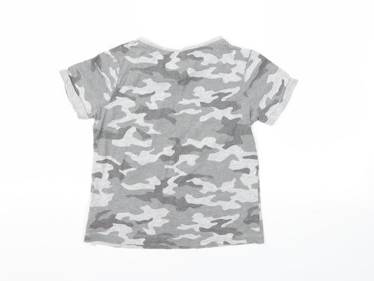 Primark Girls Grey Basic T-Shirt Size 7-8 Years
