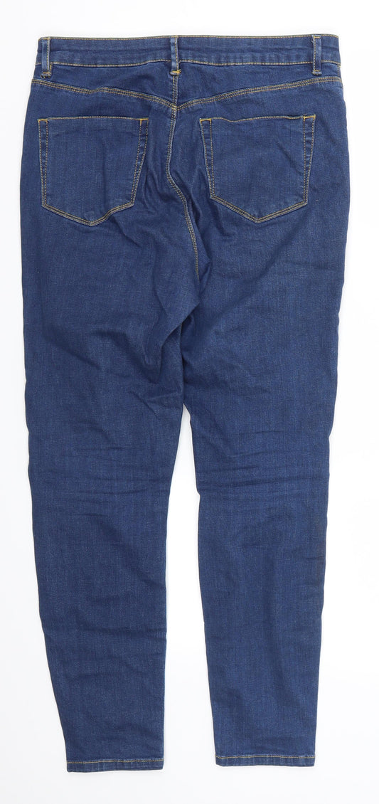 ASOS Womens Blue Denim Skinny Jeans Size 30 in L26 in