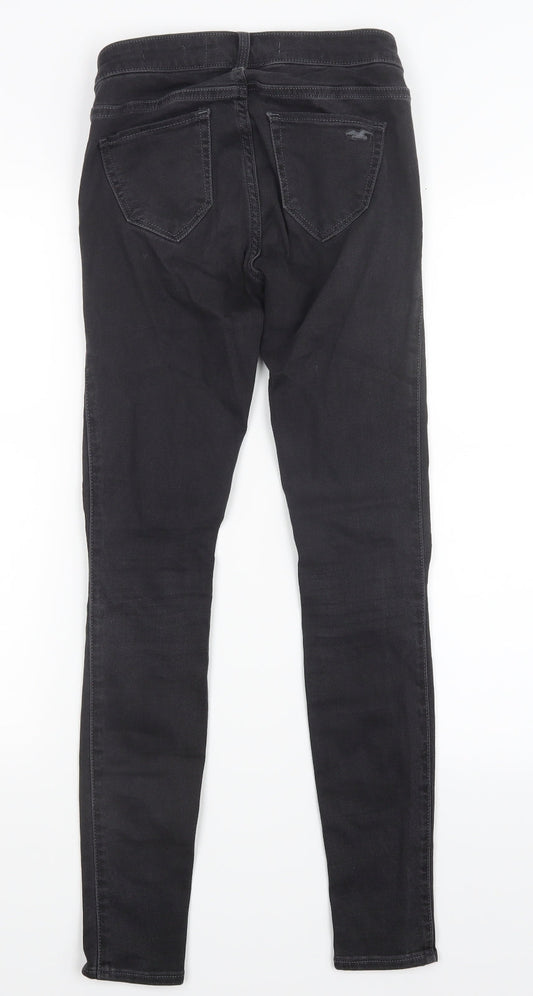 Hollister Womens Black Denim Jegging Jeans Size 25 in L28 in