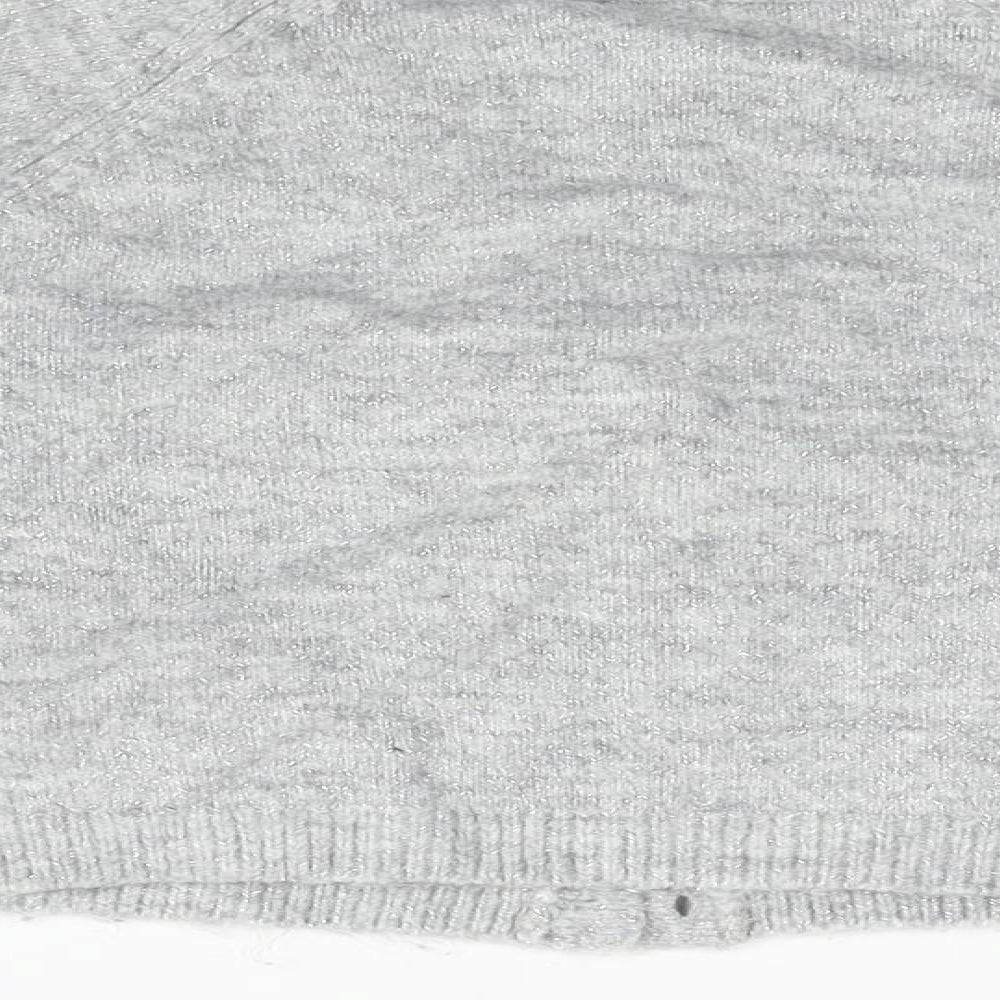 Marks and Spencer Girls Grey Cardigan Jumper Size 5-6 Years