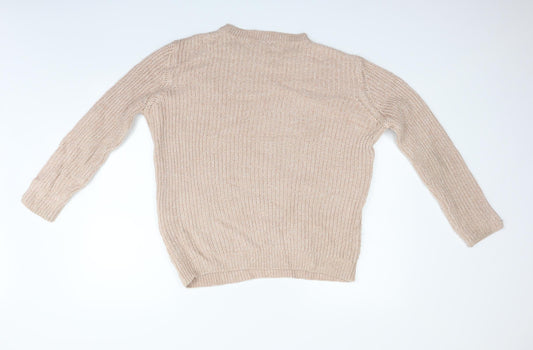 Peacocks Womens Beige Pullover Jumper Size S