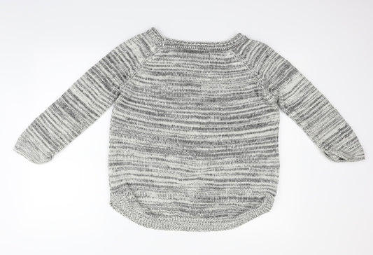 Wallis Womens Grey Henley Jumper Size S