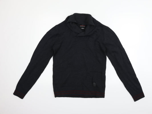 Ambrose & Jackson Mens Blue Pullover Jumper Size S