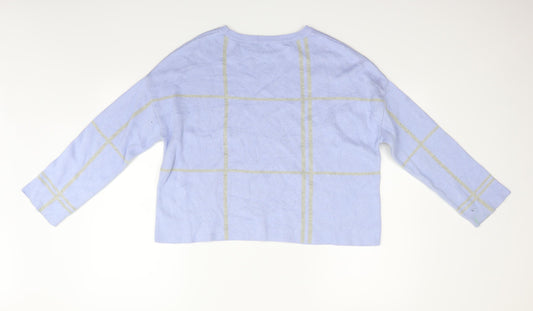 M&Co Womens Blue Pullover Jumper Size M - washable mark on arm