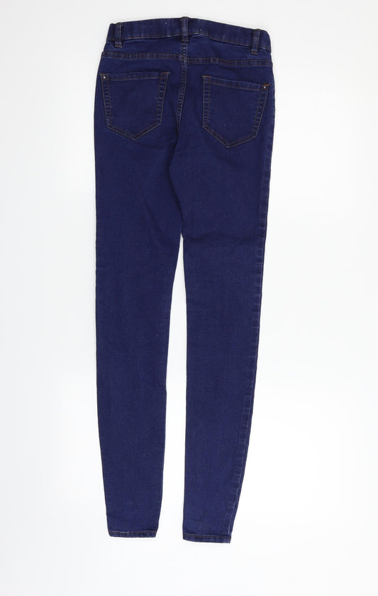 New Look Womens Blue Trousers Size 6 L30 in