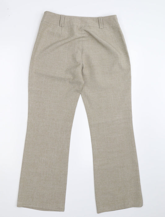 Dorothy Perkins Womens Ivory Trousers Size 10 L27.5 in