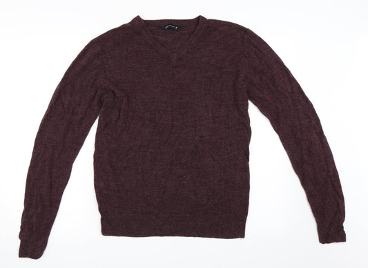 Cedar Wood State Mens Purple Pullover Jumper Size M