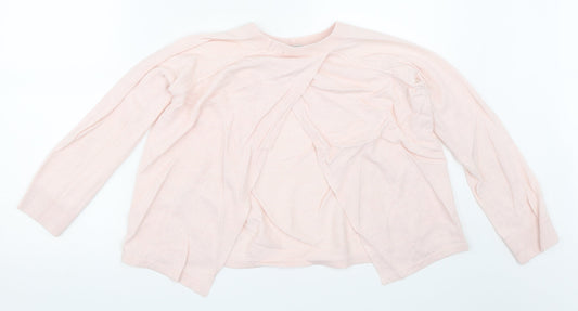 River Island Girls Pink Pullover Jumper Size 9-10 Years