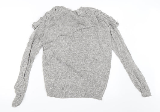 Papaya Womens Grey Cardigan Jumper Size S