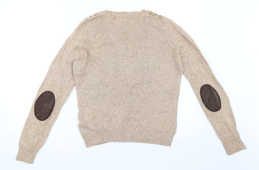 New Look Womens Beige Pullover Jumper Size 12