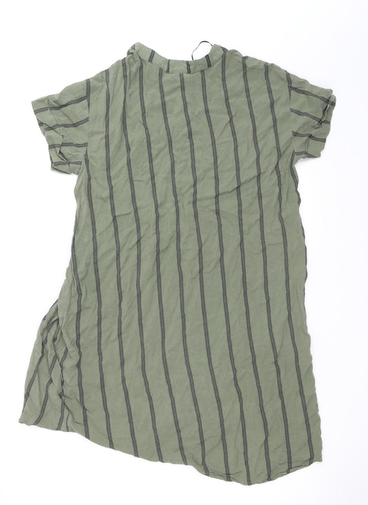 H&M Womens Green Tunic Blouse Size 8