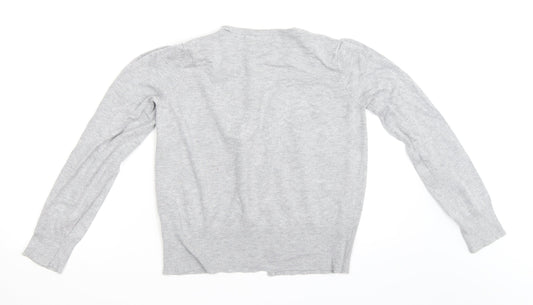 Marks and Spencer Womens Grey Cardigan Jumper Size 12
