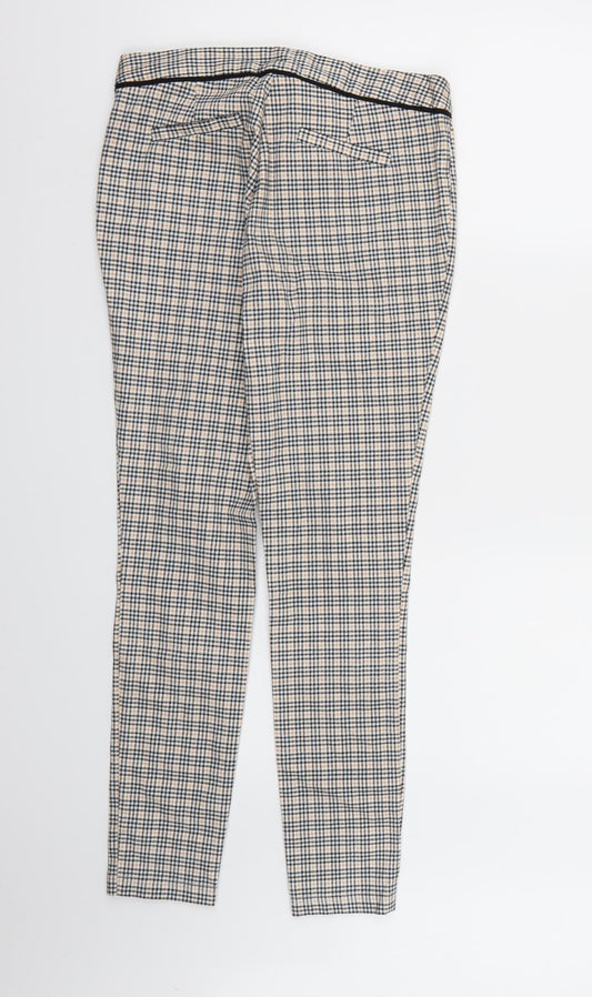 Dorothy Perkins Womens Multicoloured Check Snow Pants Trousers Size 8 L28 in