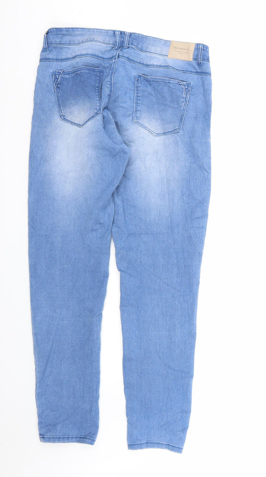 Resereved Womens Blue Denim Skinny Jeans Size 33 in L32 in
