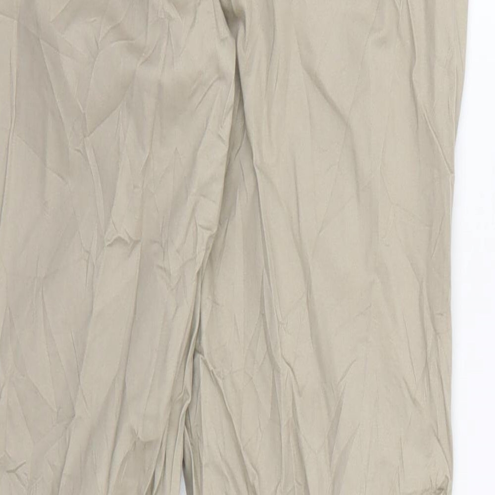Preworn Womens Beige Chino Trousers Size 8 L32 in