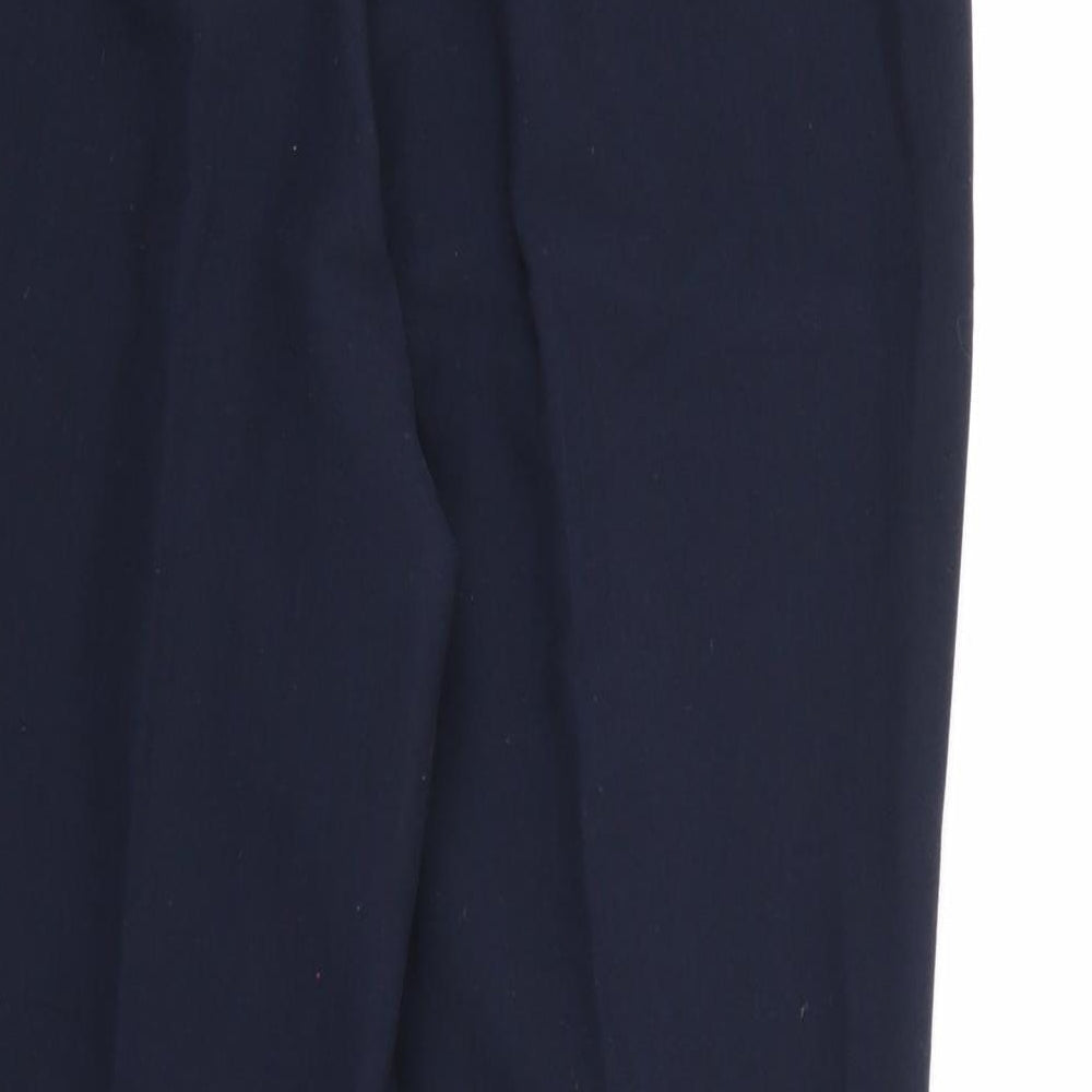 Preworn Womens Blue Rayon Dress Pants Trousers Size 10 L27 in