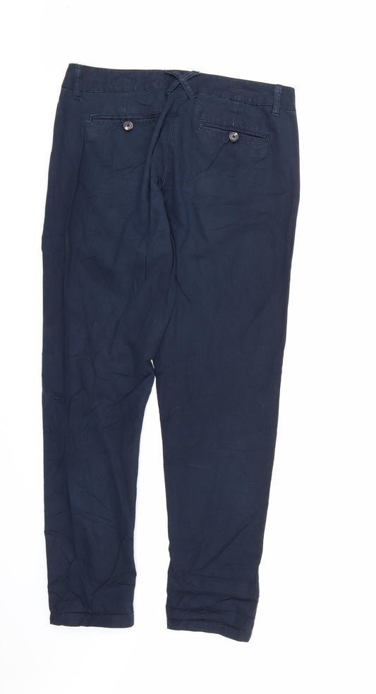 Only Womens Blue Chino Trousers Size 36 in L32 in