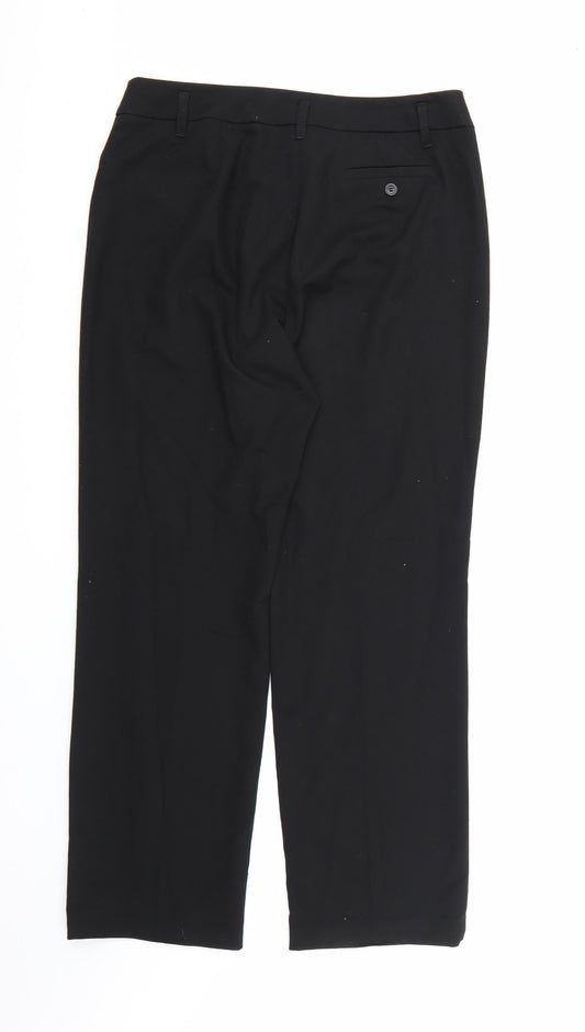 Gerry Weber Womens Black Rayon Dress Pants Trousers Size 34 in L31 in