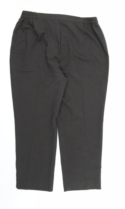Marisota Womens Grey Rayon Dress Pants Trousers Size 20 L28 in