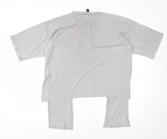New Look Womens Grey Basic T-Shirt Size 10