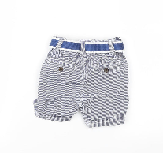 H&M Boys Blue Striped Cropped Trousers Size 3-6 Months