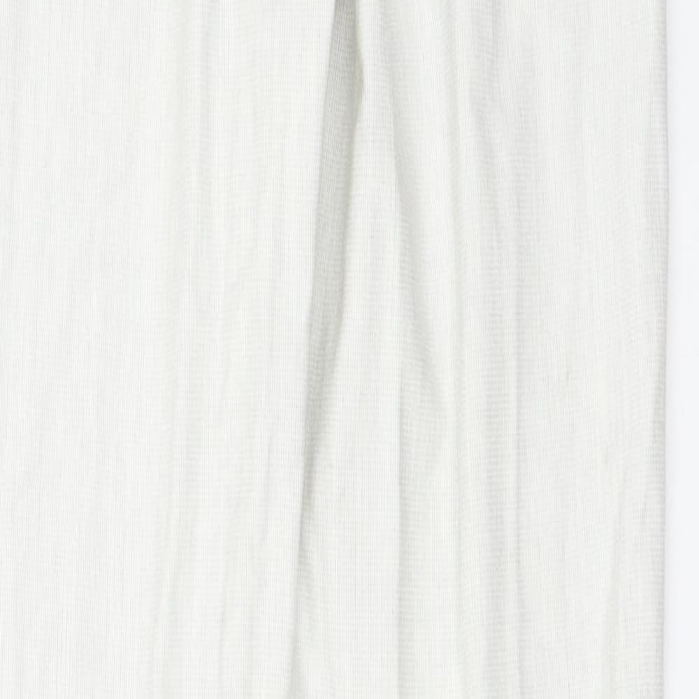 H&M Womens Ivory Trousers Size 6 L27 in