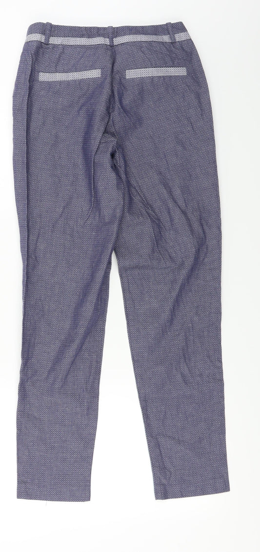 River Island Womens Blue Trousers Size 6 L24 in