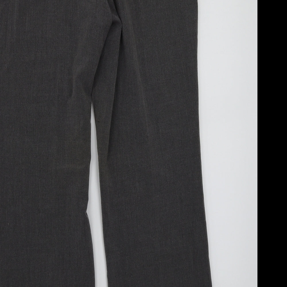 Fred & Flo Womens Grey Trousers Size 14 L29 in