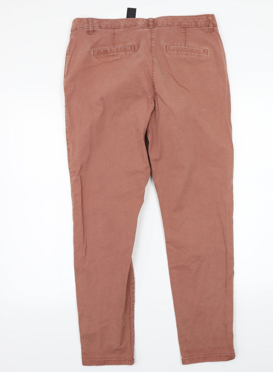 NEXT Womens Red Straight Jeans Size 12 L26 in