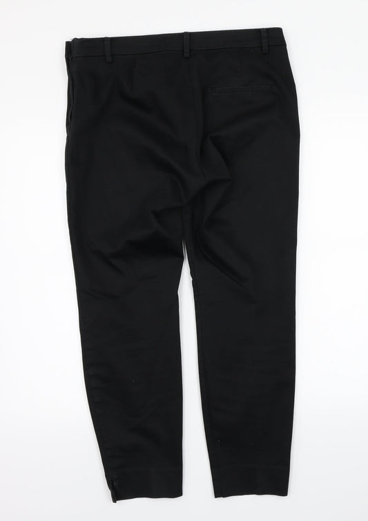 H&M Womens Black Trousers Size 10 L24 in