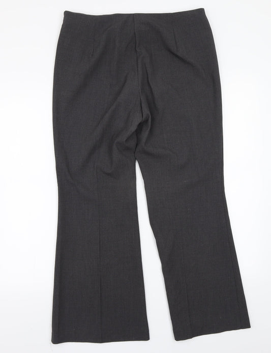 Marks and Spencer Womens Grey Trousers Size 12 L26 in