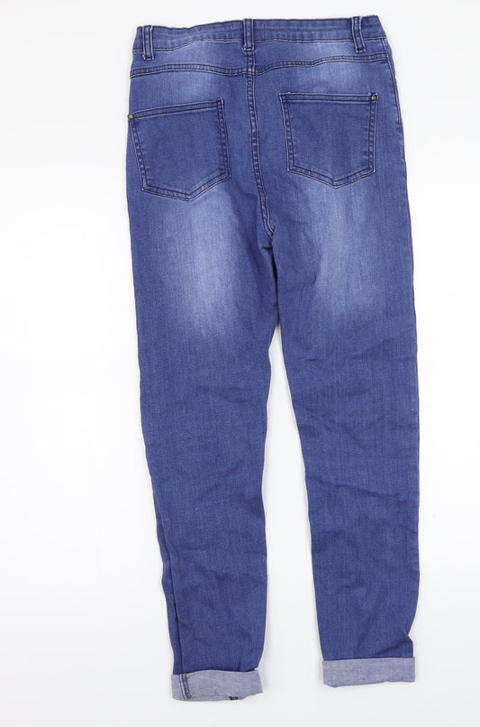 Select Womens Blue Straight Jeans Size 10 L25 in
