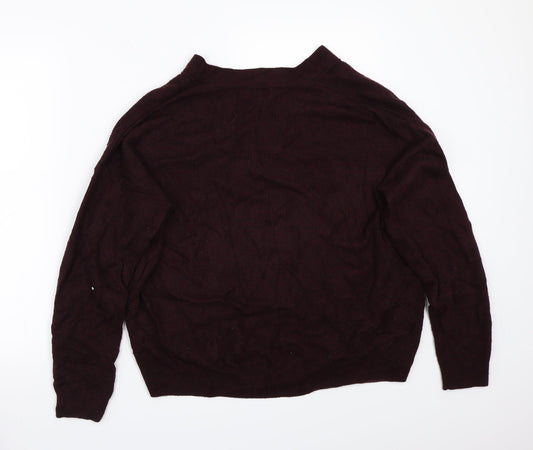 Topshop Womens Purple Pullover Jumper Size S
