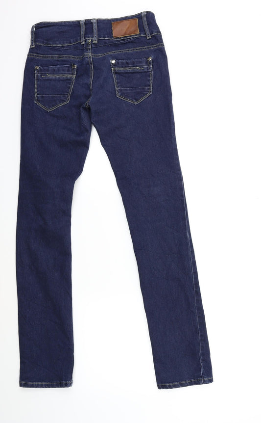 WEN STAR JEANS Womens Blue Denim Straight Jeans Size 28 in L30 in