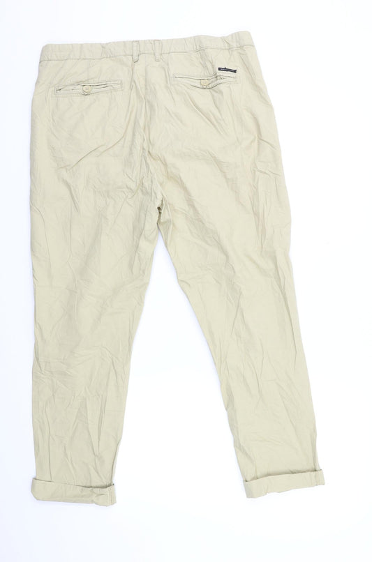 Maison Scotch Womens Beige Trousers Size 34 in L25 in