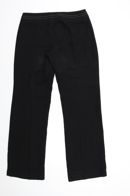 Debenhams Womens Black Trousers Size 12 L30 in