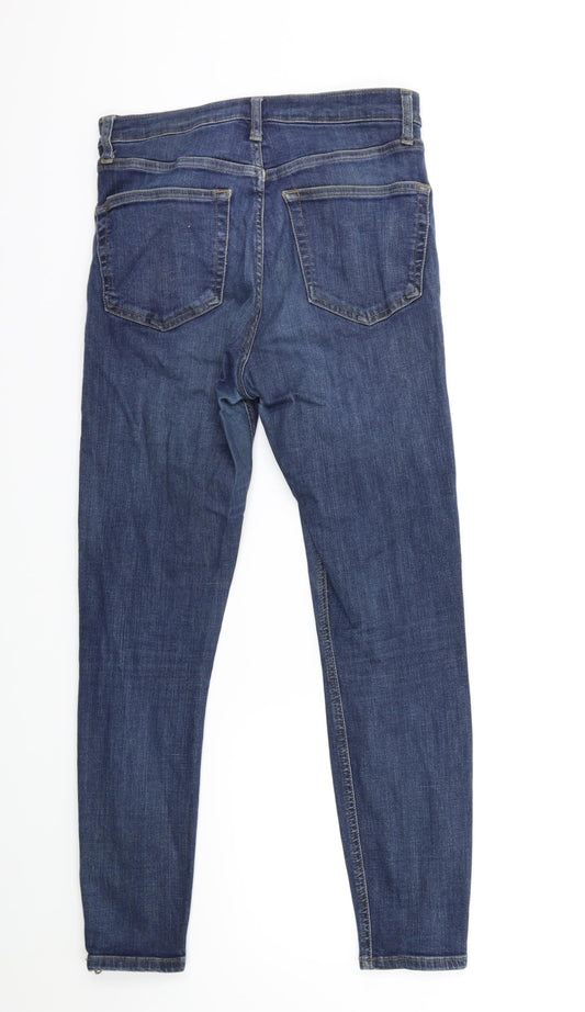 Preworn Womens Blue Denim Skinny Jeans Size 26 in L25 in