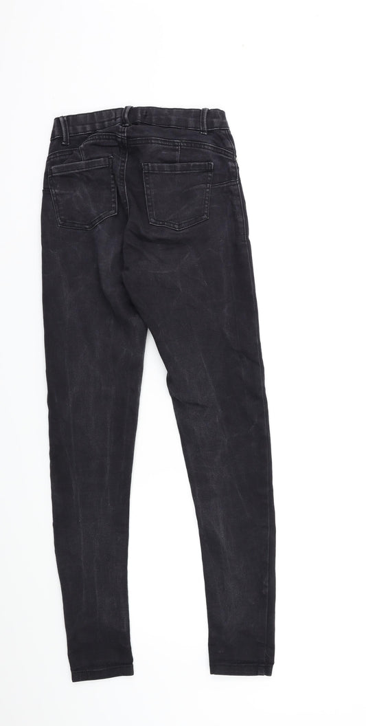 Denim & Co. Womens Blue Denim Skinny Jeans Size 4 L28 in