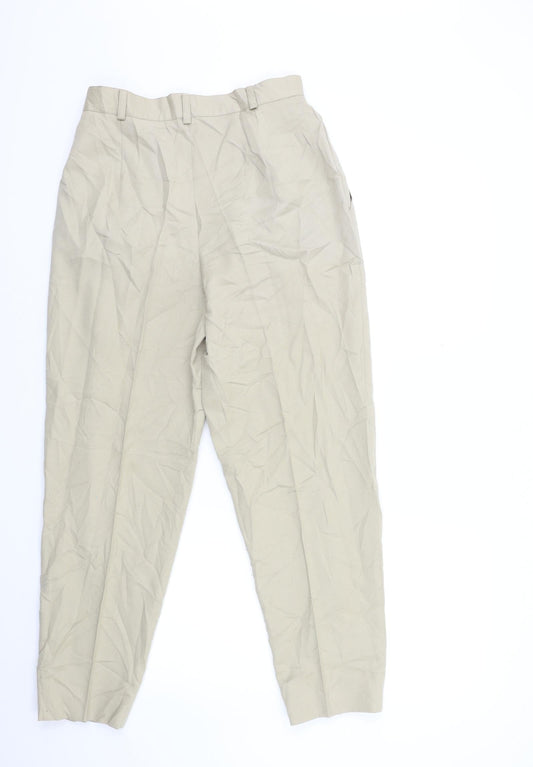 Alba Moda Womens Beige Trousers Size 10 L38 in