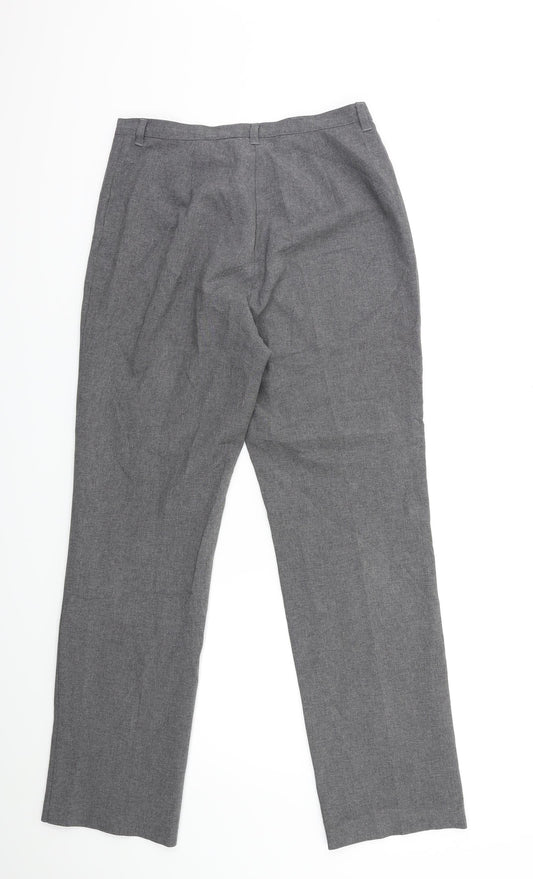 United Colors of Benetton Womens Grey Trousers Size 28 in L29 in